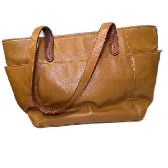 Brighton London Groove Collection Groovy Leather Tote in Camel - Picture 5 of 8